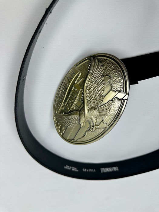 Buckle belt met XXL gesp