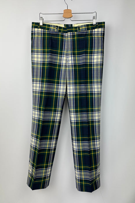 Groene Schotse ruit broek