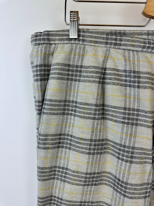 Grijs & geel geruite broek