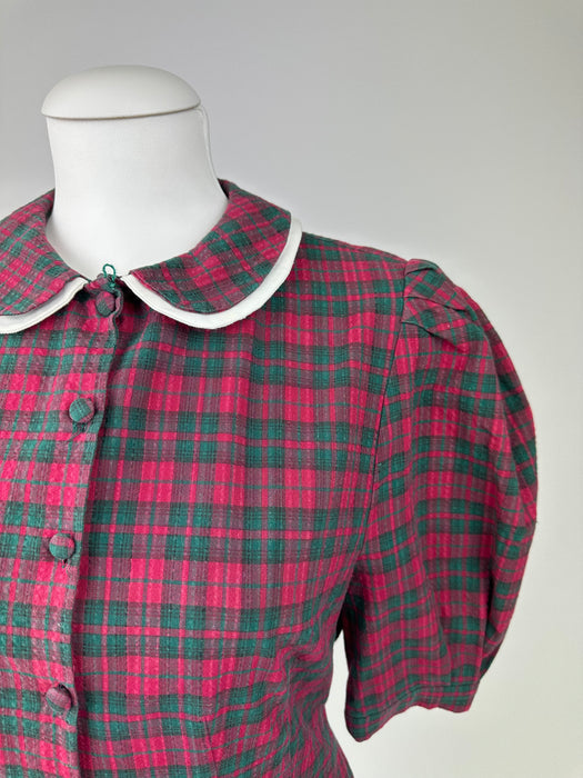 Rood geruite blouse