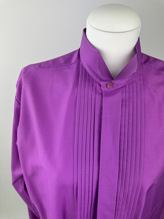 Paarse smoking blouse