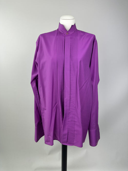 Paarse smoking blouse