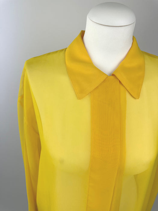 Transparant gele blouse