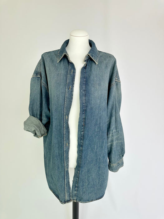 Lange jeans blouse