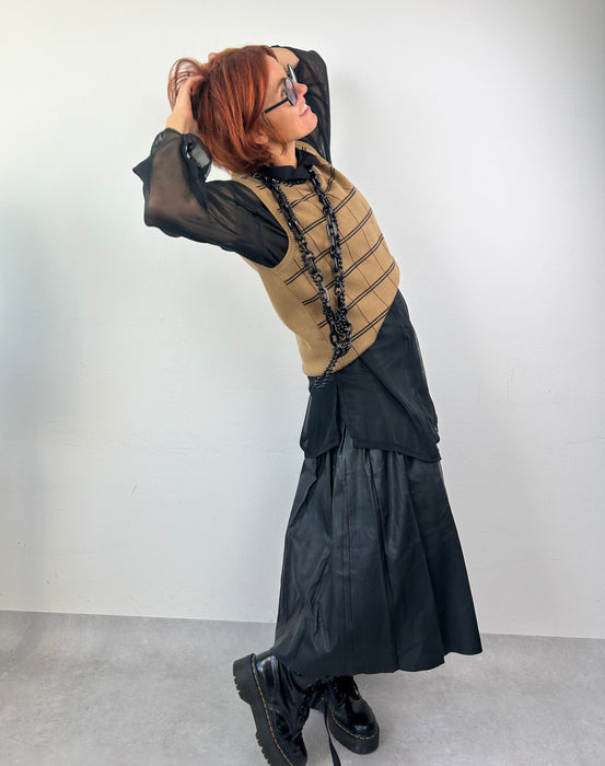 Lederlook plisérok van  Other Stories