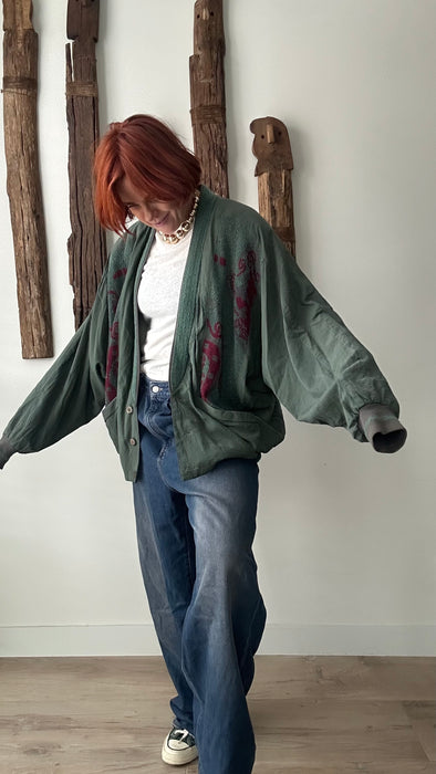 Groen 80's jasje