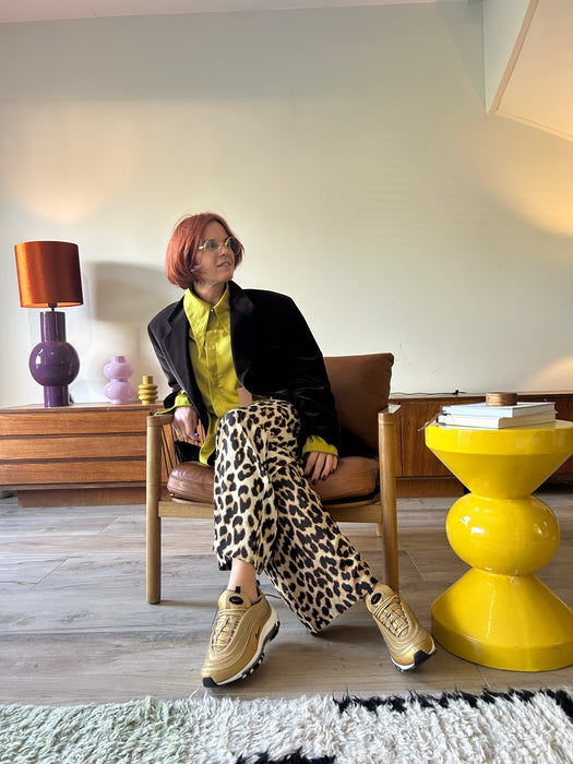 Bruin fluwelen blazer van Armani