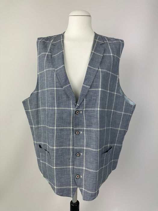 Linnen ruit gilet