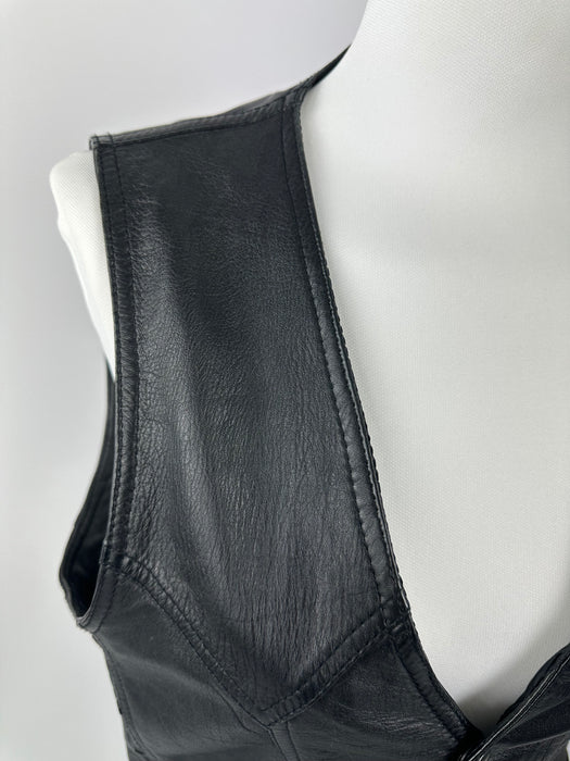 Lederen gilet