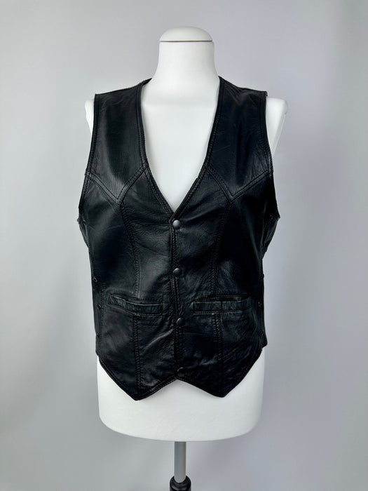 Lederen gilet