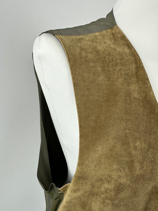 Zandbeige velours gilet