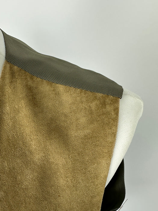 Zandbeige velours gilet