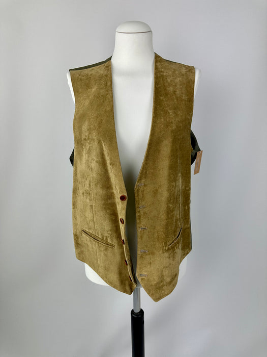 Zandbeige velours gilet