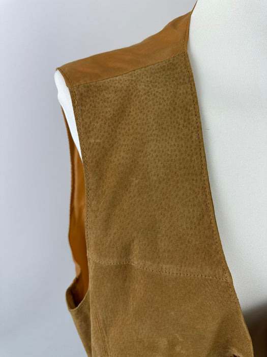 Camelbruin suede gilet