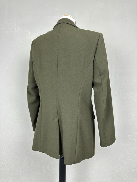 Donker olijfgroen getailleerd jasje