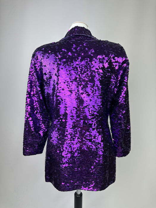 Paarse paillette  blazer