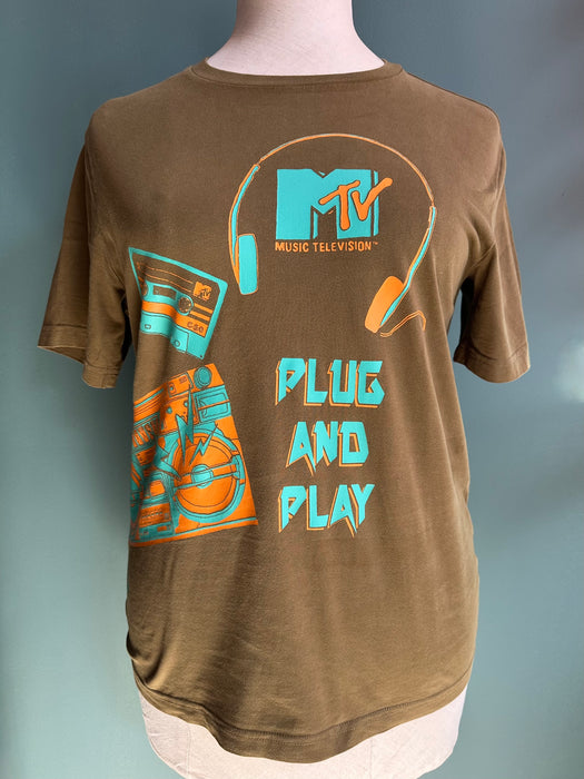 MTV T-shirt olijf kleur