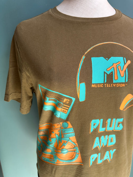 MTV T-shirt olijf kleur