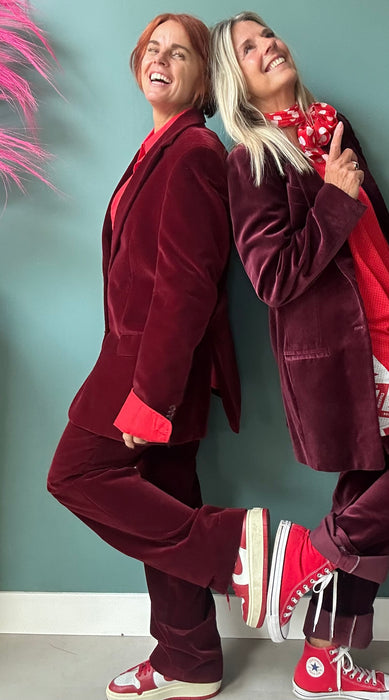Fluwelen kostuum van Hugo Boss