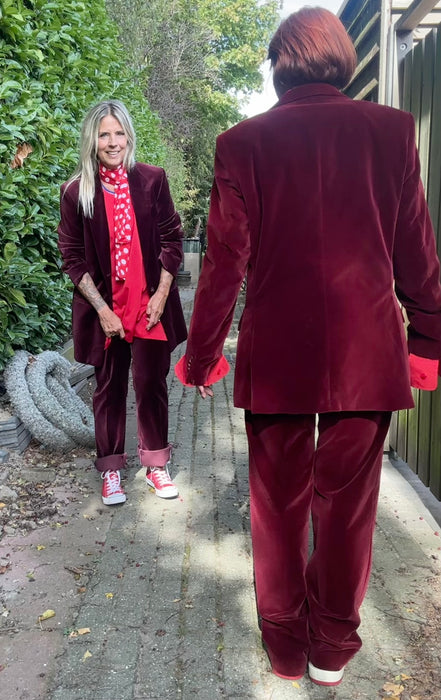 Fluwelen kostuum van Hugo Boss