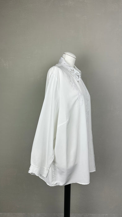 Witte oversized damesblouse