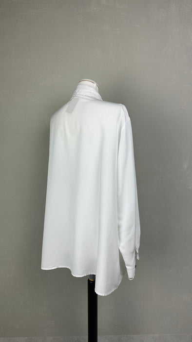 Witte oversized damesblouse