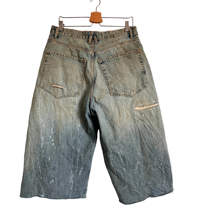 Reworked jeans jort