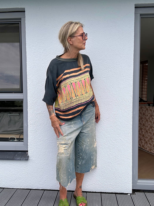 T-shirt met etnische print