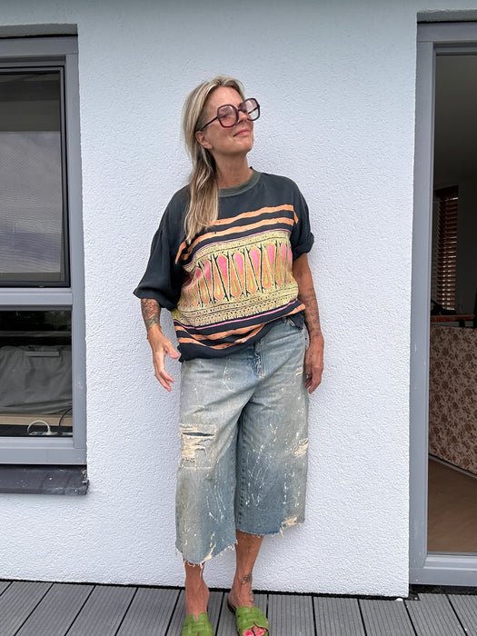 T-shirt met etnische print