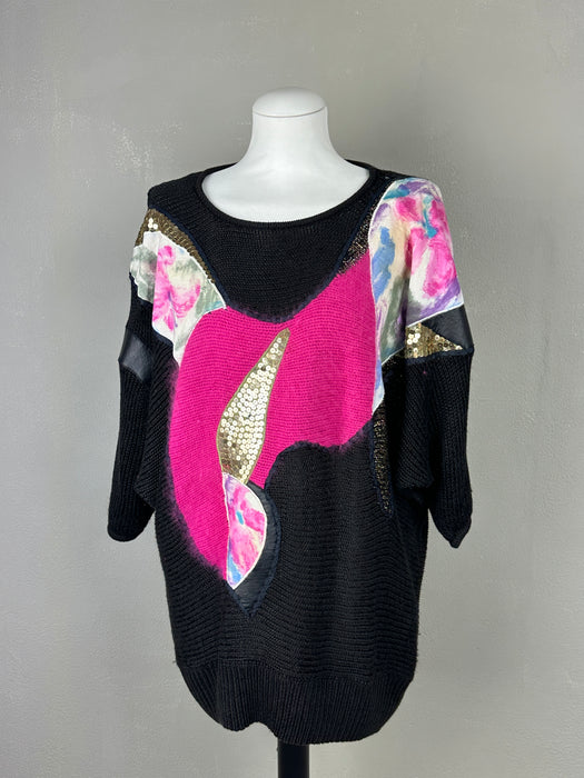 80's trui met driekwart mouwen