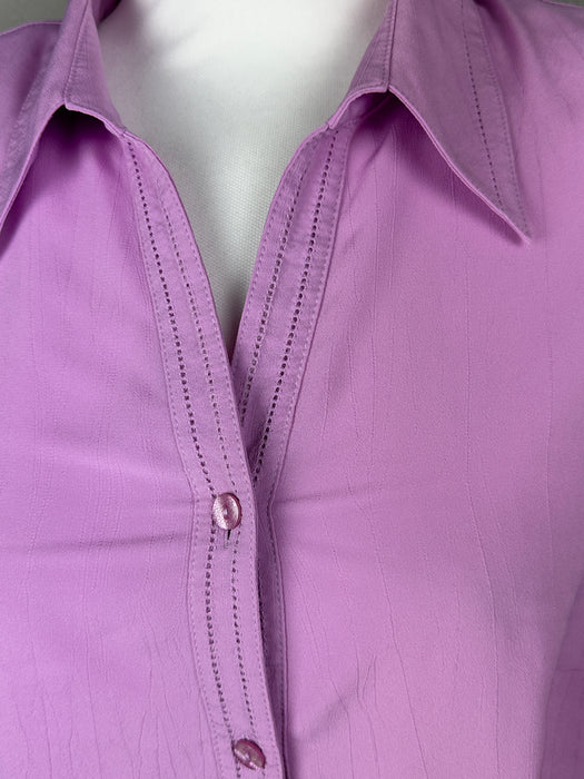 Lila blousje met korte mouwen