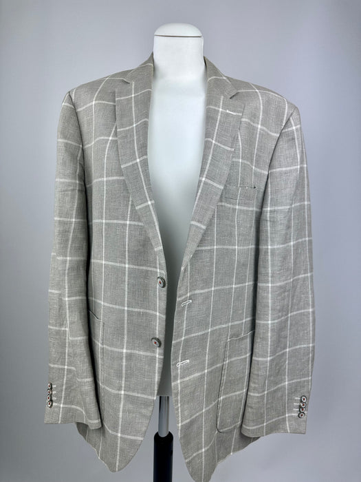 Beige linnenlook smiley blazer