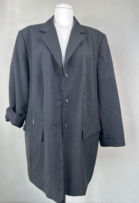 Oversized dames blazer met krijtstreepje