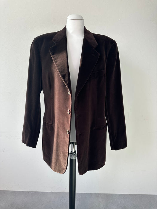 Bruin fluwelen blazer van Armani