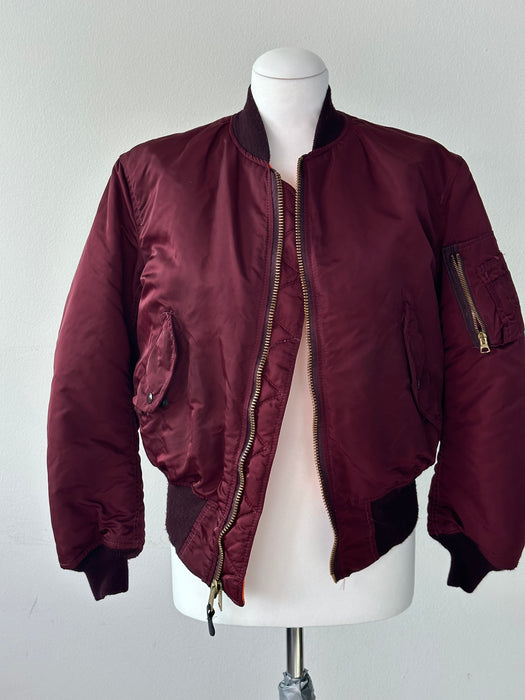 Burgundy bomber jack van Alpha Industry