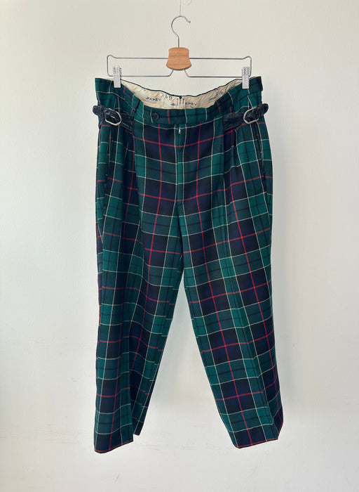 Enkellange schotse ruit broek