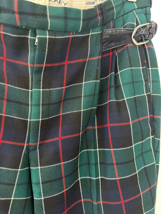 Enkellange schotse ruit broek