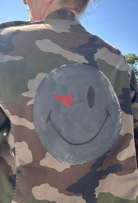 Customized smiley camo jasje