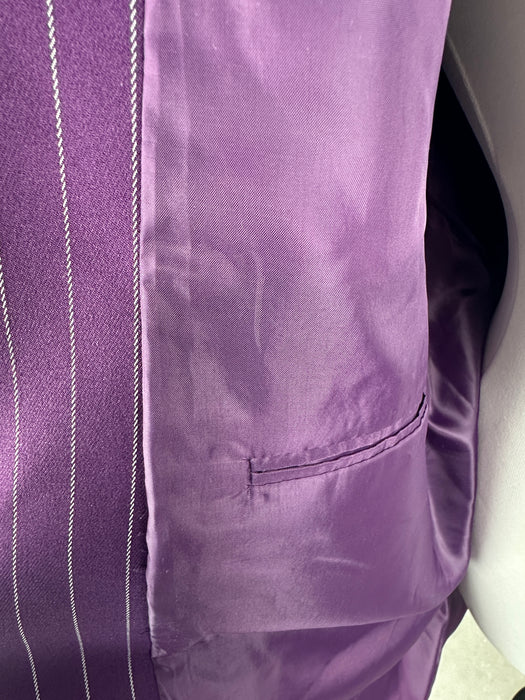 Paars krijtstreep colbert