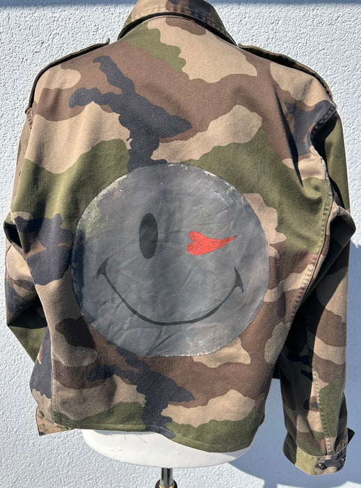 Customized smiley camo jasje
