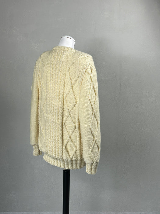 Butter yellow gebreid vest