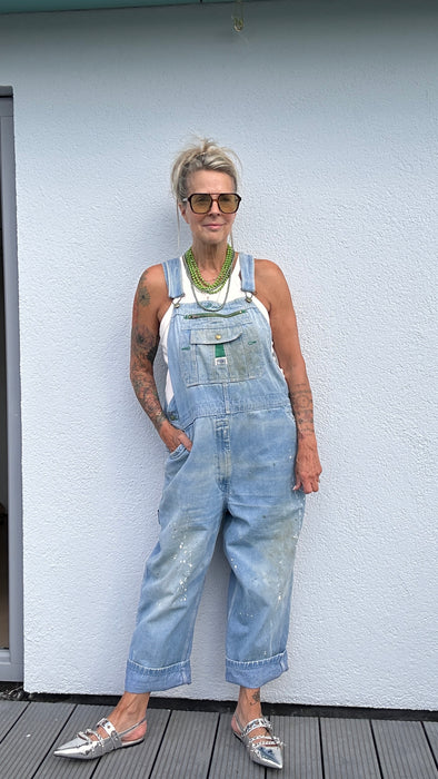 Liberty salopette met verfspetters