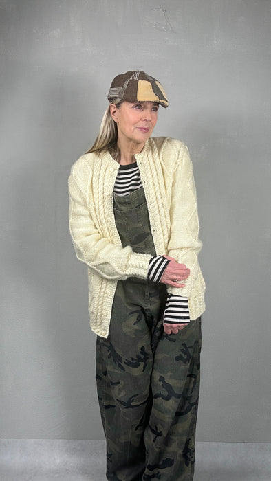 Butter yellow gebreid vest