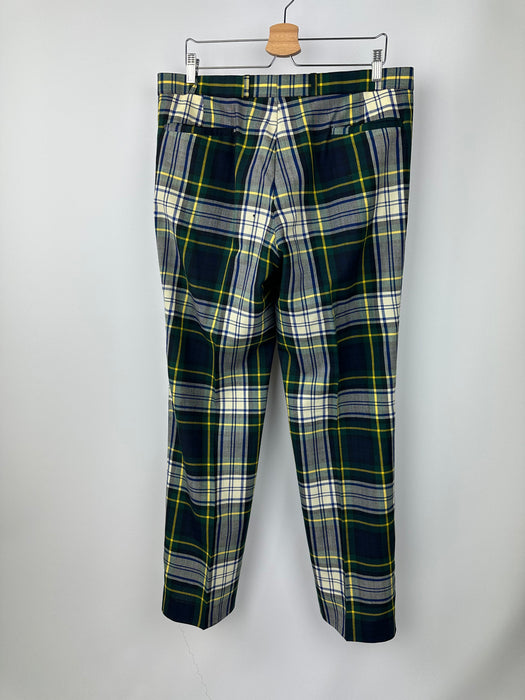 Groene Schotse ruit broek