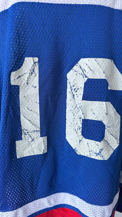 Blauw vintage ijshockeyshirt