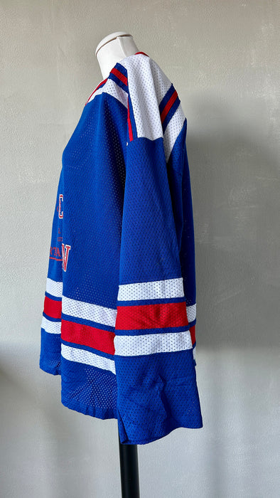 Blauw vintage ijshockeyshirt