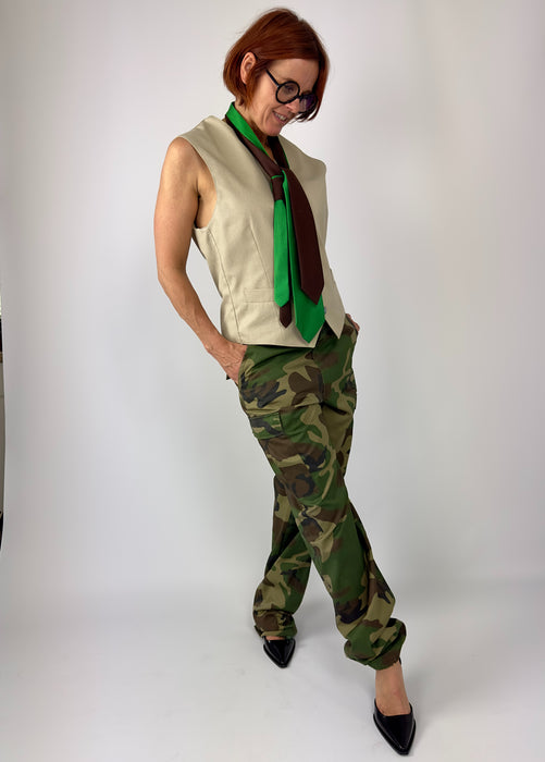 Zandkleurig gilet