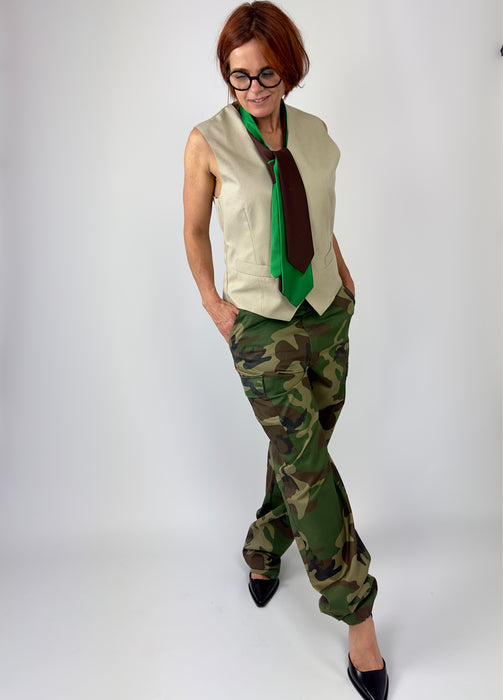 Zandkleurig gilet