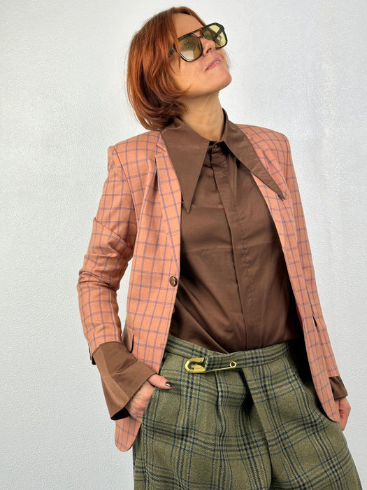 Vintage geruite broek