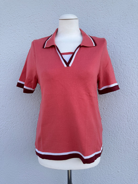 Koraal roze polo